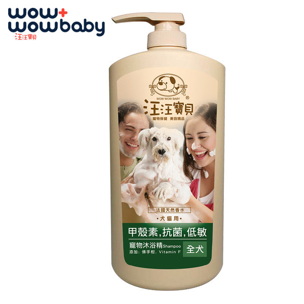 wow wow 婴儿几丁质沐浴皂适用于所有品种的狗 1000 毫升