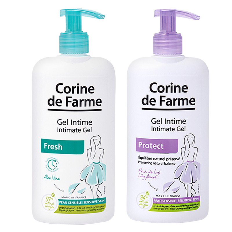 Corine Intimate Cleaning Gel 250ml, intimate cleansing soap, protective formula 