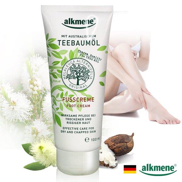 Alkmene Soothing Foot Cream 100ml 茶树油护足霜。