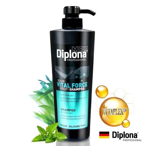 Diplona Men Shampoo 600ml. Soft and shiny shampoo.