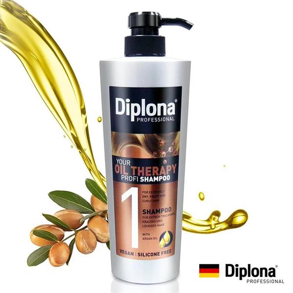 Diplona Oil Therapy hampoo 600ml แชมพูสูตรออยล์ เทอราพี